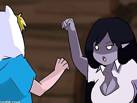 Adventure time Finn fucks Marcelino animation