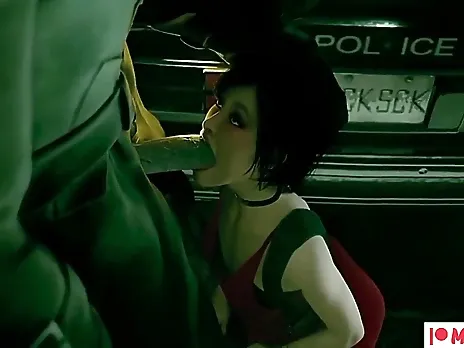 Ada Wong Blacked By MrX Blowjob & Anal Stretch