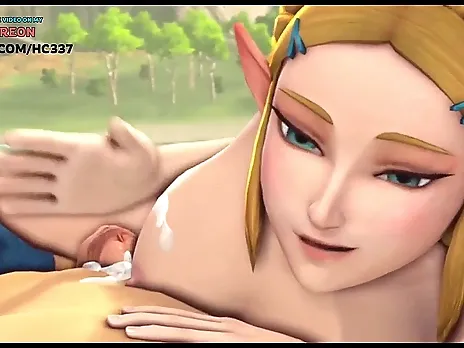 HAVE A GOOD TIME WITH PRINCESS ZELDA ON THE BEACH / NINTENDO HENTAI ANIMATION 60FPS