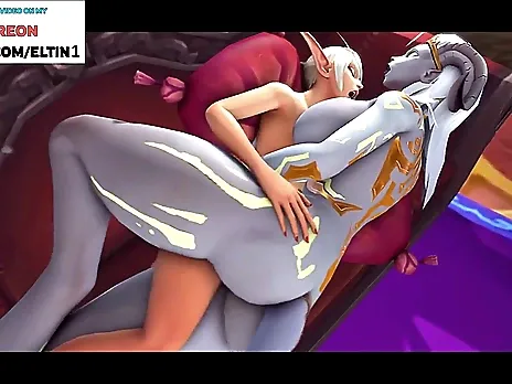 Futanari Furry Have Fun Fucking Elf And Creampie / Best Futa Furry WOW Hentai 4k 60fps