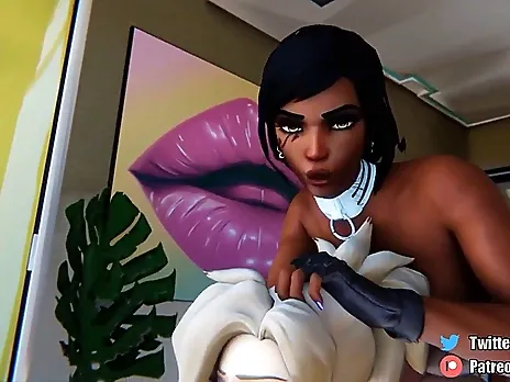 Mercy Blacked by Pharah In The Ass (Futanari Overwatch)