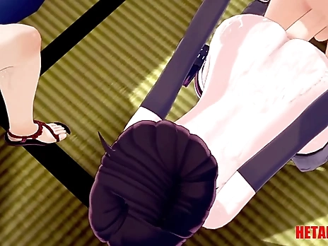 Boruto Naruto Hentai - Naruto Fucks Sarada while Hanabi fingering