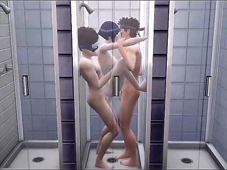 Naruto Hentai Hinata Kiba and Shino Team 8 Hostel Showers