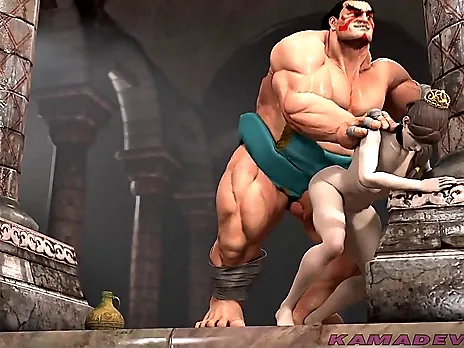 Street Fighter: Honda and Chun Li bathhouse