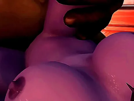Sexy Warcraft Draenei Sucks and Fuck a huge orc Dick