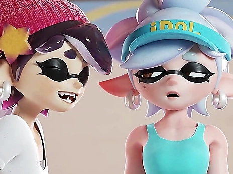 Marie & Callie - Contrasting Squids