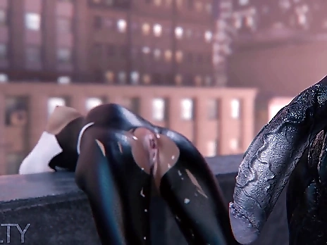 SpiderGwenXVenom Halloween Alt.