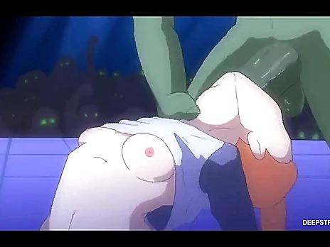 Gwen gets passed around in alien gangbang (By Deepstroke with sound)