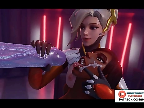 FUTANARI WIDOWMAKER FUCK MERCY AND PHARAH - HOTTEST OVERWATCH HENTAI ANIMATION 4K 60FPS