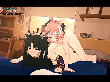 ASTOLFO FUCK RIN TOSHAKA ARTER MCDONALD AND CREAMPIE / FATE HENTAI ANIMATION 4K 60FPS