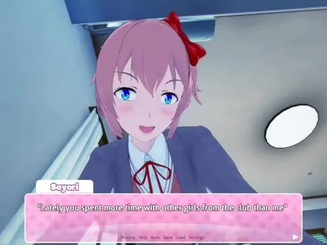Doki Doki Futa Club: Futa Sayori missed your ass and fucked it hard / Taker POV