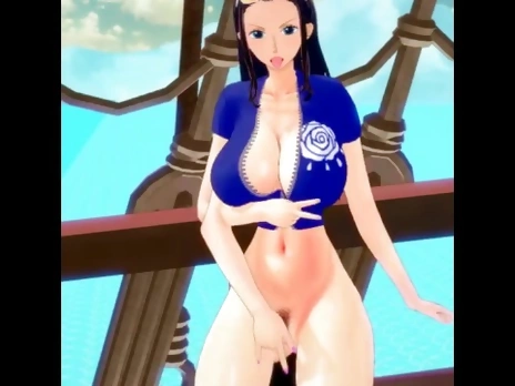 One Piece - Part 9 - Nico Robin Masturbating - Hentai Uncensored By HentaiSexScenes