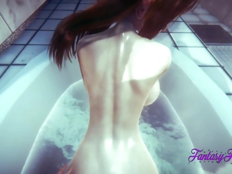 One Piece Hentai - POV Nami is Fucked in a Bath