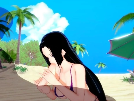 [One Piece] Hancock Boa(3d hentai)