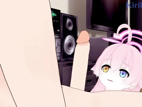 Takanashi Hoshino and I have intense sex in the bedroom. - Blue Archive Hentai