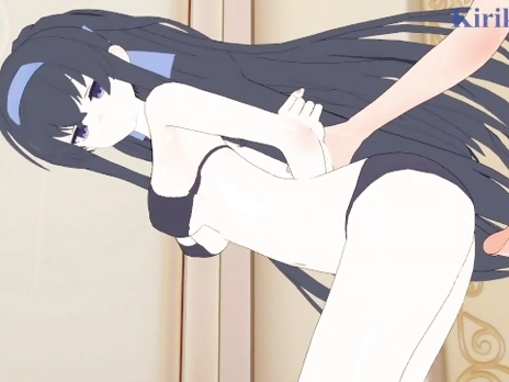 Kozeki Ui and I have intense sex at the Spa. - Blue Archive Hentai
