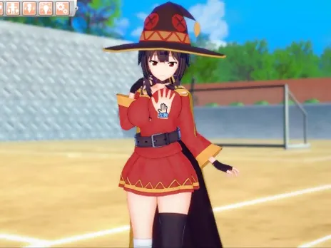 [Hentai Game Koikatsu! ]Have sex with Big tits KonoSuba Megumin.3DCG Erotic Anime Video.