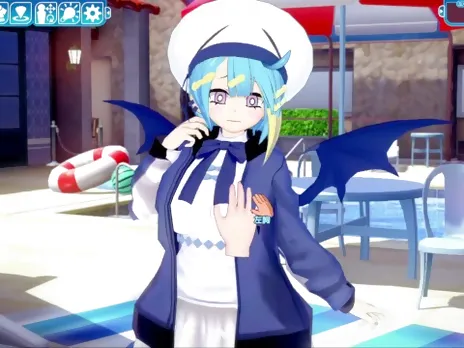 [Hentai Game Koikatsu! ]Have sex with Big tits YuGiOh! Live?Tw?n Lil-la.3DCG Erotic Anime Video.