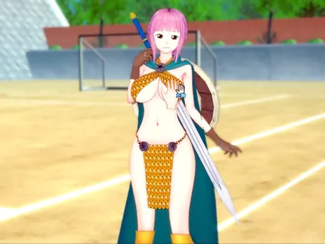 [Hentai Game Koikatsu! ]Have sex with Big tits ONE PIECE Rebecca.3DCG Erotic Anime Video.