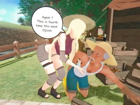 Hinata helped the old man recovery - Naruto ntr