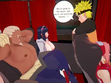 Hinata double sex with clone jutsu - Naruto ntr