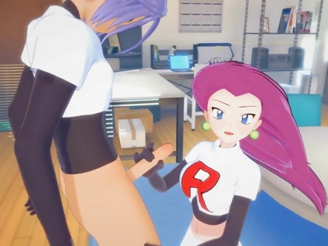 Pokemon Hentai 3D - Jessie (Musashi) x James (Team Rocket)