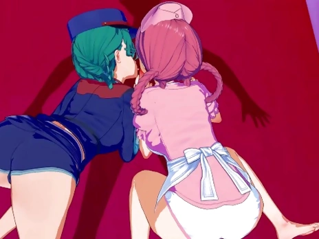 Pokemon - Nurse Joy X Officer Jenny Threesome 3D Hentai