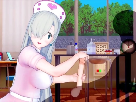 SEVEN DEADLY SINS ELIZABETH NURSE COSTUME 3D HENTAI
