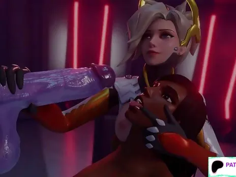 OVERATCH FUTANARI WIDOWMAKER FUCK D.VA HENTAI ANIMATION 60FPS
