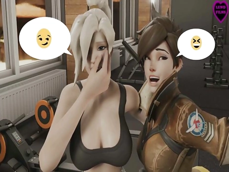 LewdFilms - Mercy and Tracer bully Widowmaker at the gym (Futa/Trans) - Trailer