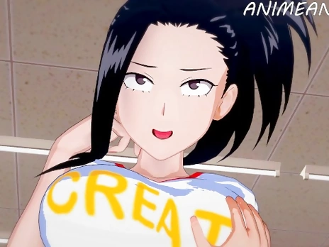 Deku Fucked Momo Yaoyorozu in the Walmart Until Creampie - My Hero Academia Hentai 3d Uncensored
