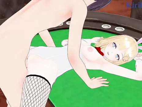 Watson Amelia (Bunny Girl) and I have intense sex in the casino. - Hololive VTuber Hentai