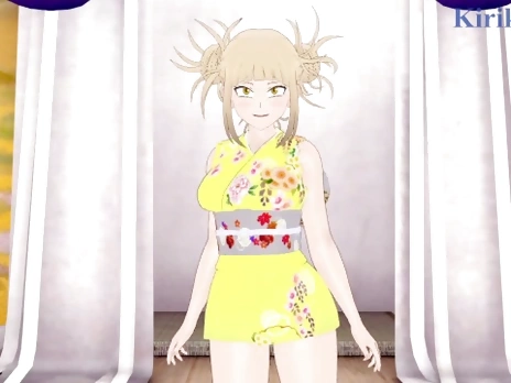 Himiko Toga and Izuku Midoriya have intense sex at a shrine. - My Hero Academia Hentai