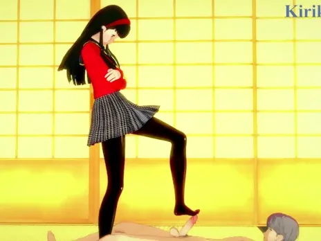 Yukiko Amagi and Yu Narukami have deep fucking in a Japanese-style room. - Persona 4 Hentai