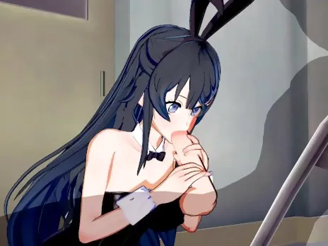Bunny Girl Senpai - Mai Sakurajima Titty Fuck (3D Hentai)