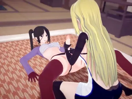 Danmachi - Futa Yamato Mikoto and Ais Wallenstein