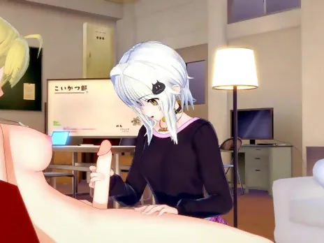 [DxD] Futanari Asia fuck Koneko(3d hentai)