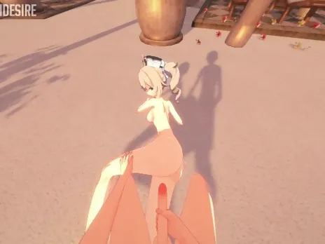 Barbara First Time, She SCREAMS Hentai Genshin Impact