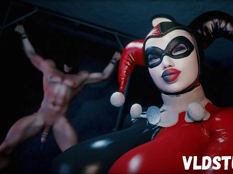 Femdom Harley Quinn Makes Batman Her Bitch