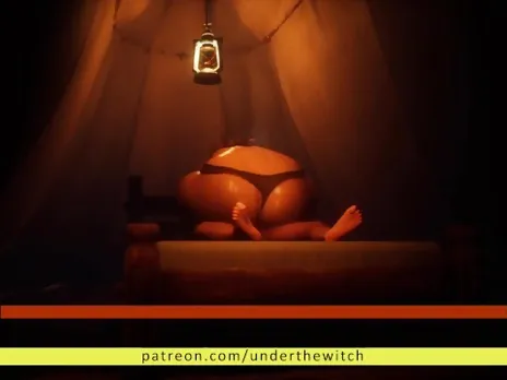 Huge Ass Witch Rough Riding Hero's Cock- Japanese Hentai Game