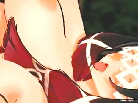 Horny Columbina gets Freaky on the grass - Genshin Impact