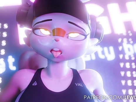 Having Sex With Furry Scorbunny DJ Backstage