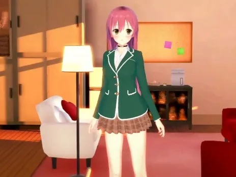Moka Akashiya (Outer) - Rosario + Vampire - 3D Hentai