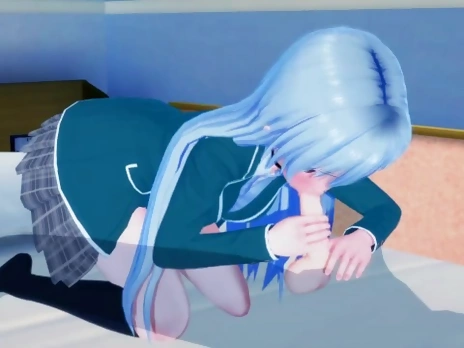 Moka Akashiya (Inner) - Rosario + Vampire - 3D Hentai