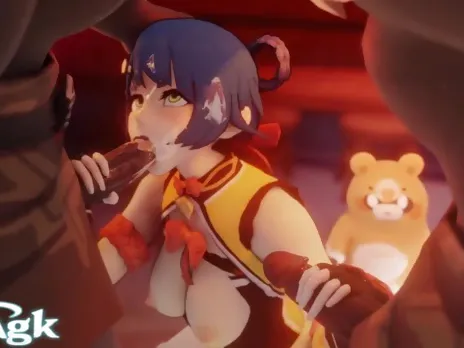 Xiangling Animation Compilation Genshin Impact Hilichurl Hentai Porn