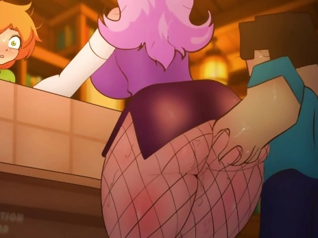 Minecraft fucking Steve and the Girl with purple hair.Hentai Anime sex ( cartoon porn ) 2d 2025