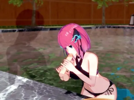 Quintessential Quintuplets: has sex in a private hottub