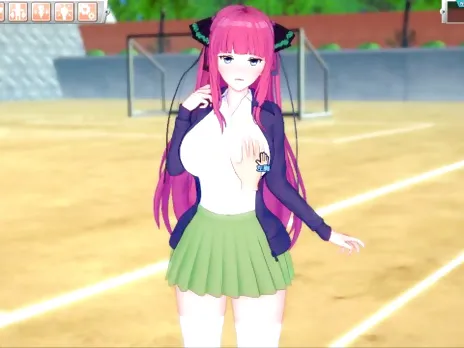 [Hentai-Spiel Koikatsu! ]Haben Sie Sex mit Big Titten 5 toubun no hanayome Nin? Nakano.3DCG Erotisch