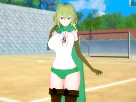 [Hentai Game Koikatsu! ]Have sex with Big tits DanMachi Ryuu Lion.3DCG Erotic Anime Video.
