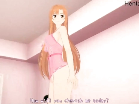 Slow Sex with Asuna SAO Hentai Uncensored